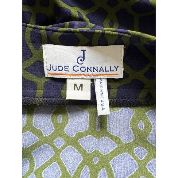 Jude Connally Megan Dress Garden Lattice Navy/Loden, Women's Size M - Picture 9 of 10